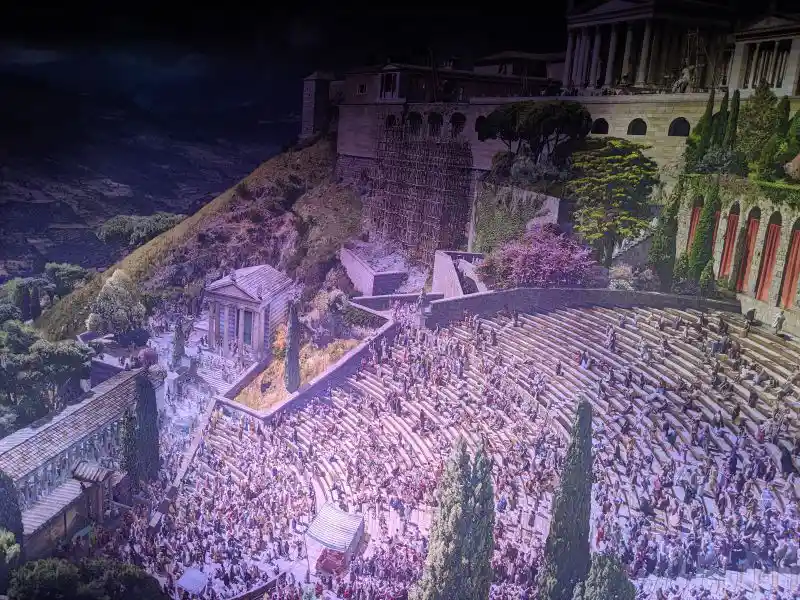 Panorama, theater of the Pergamon site, upper front side